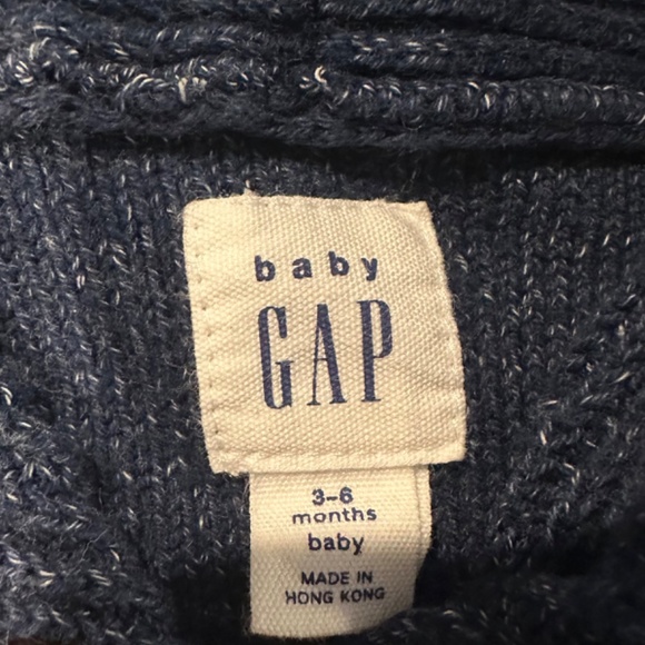 *GENTLY WORN* babyGap 3-6 Month Cowl Neck Button Up Sweater - Picture 3 of 3